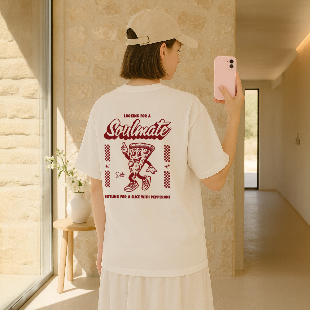 model with T Shirt design