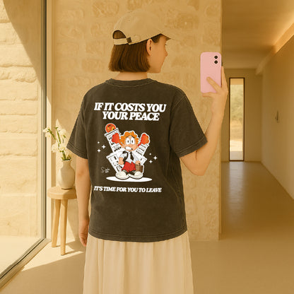 Model with black t shirt