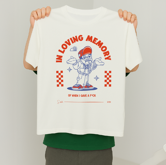 model with T Shirt design White